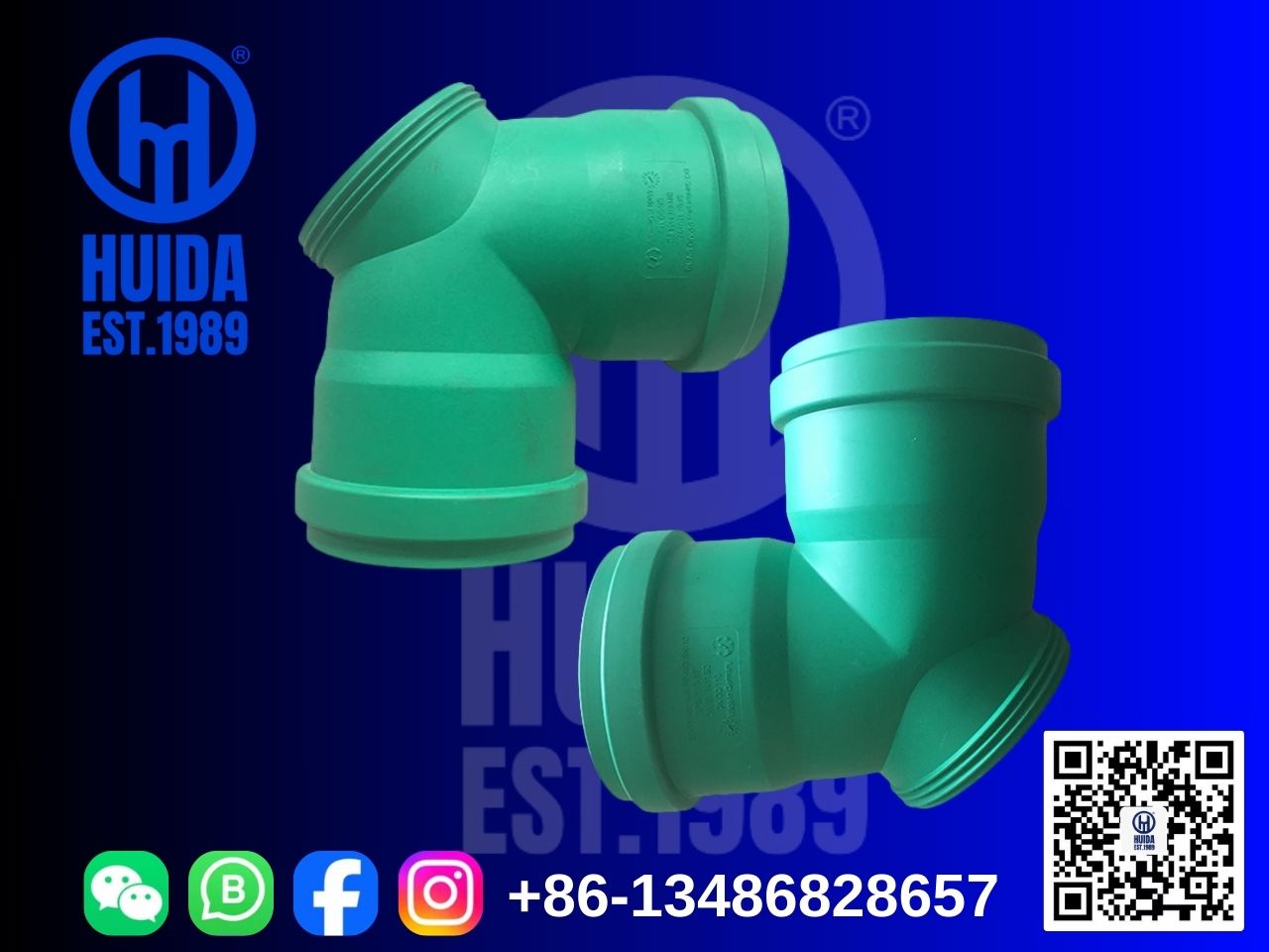PP COLLAPSIBLE ELBOW 90° WITH INPECTION DOOR FITTING MOULD,