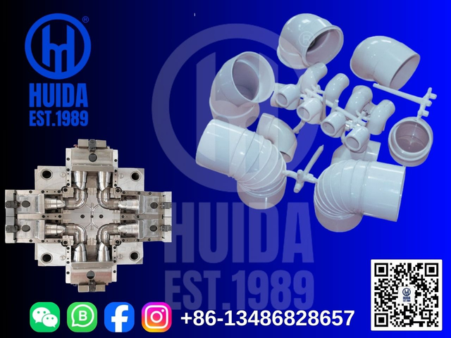 DIFFERENT SIZES OF PVC ELBOW 90 FITTING MOULD