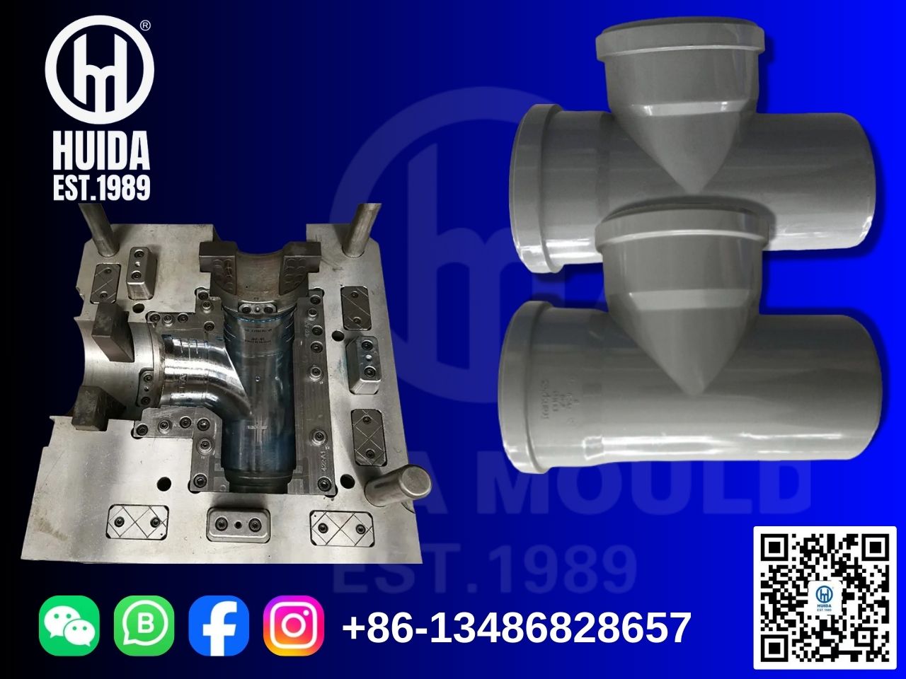 PVC PIPE FITTING MOULD COLLAPSIBLE TEE