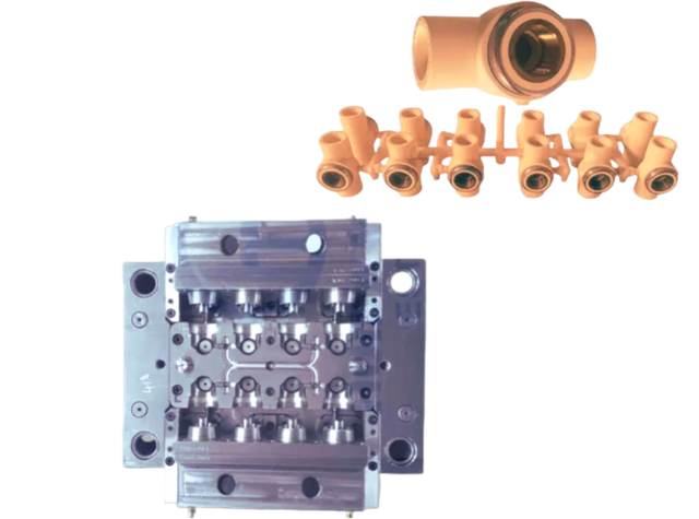 CPVC PIPE FITTING MOULD FEMALE TEE WITH BRASS INSERT
