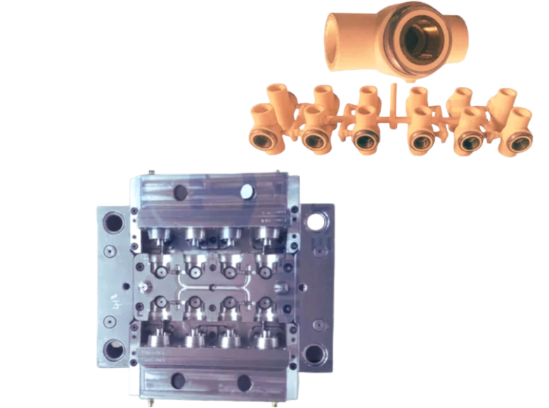 CPVC PIPE FITTING MOULD FEMALE TEE WITH BRASS INSERT