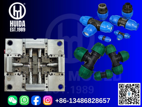 PP PLASTIC IRRIGATIVE PIPE FITTING MOULD 