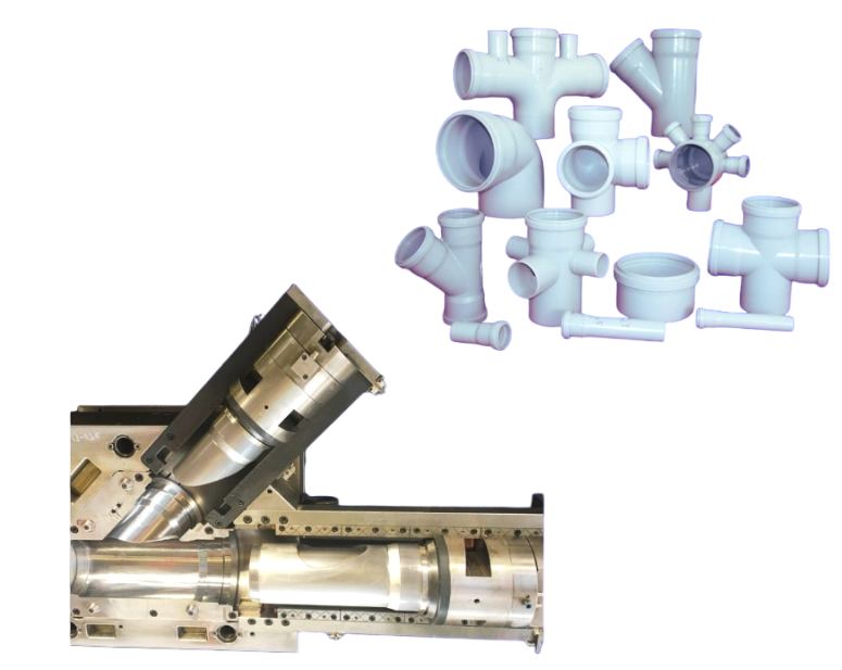 PP COLLAPSIBLE PIPE FITTING MOULDS