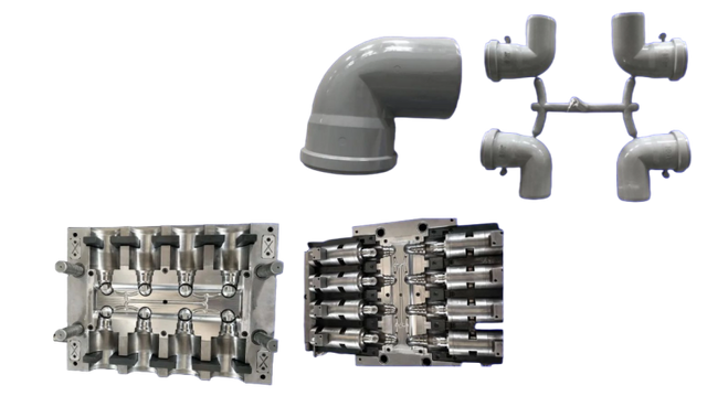 PVC COLLAPSIBLE ELBOW 90° PIPE FITTING MOULD