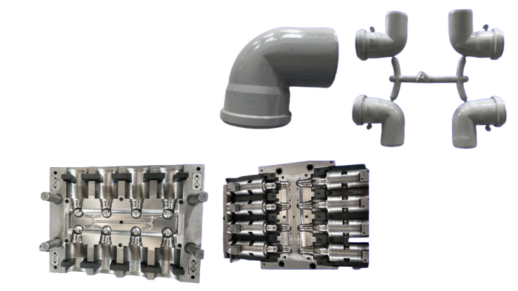 PVC COLLAPSIBLE ELBOW 90° PIPE FITTING MOULD