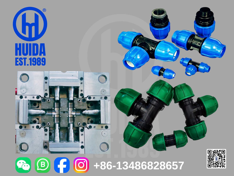 PP PLASTIC IRRIGATIVE PIPE FITTING MOULD 