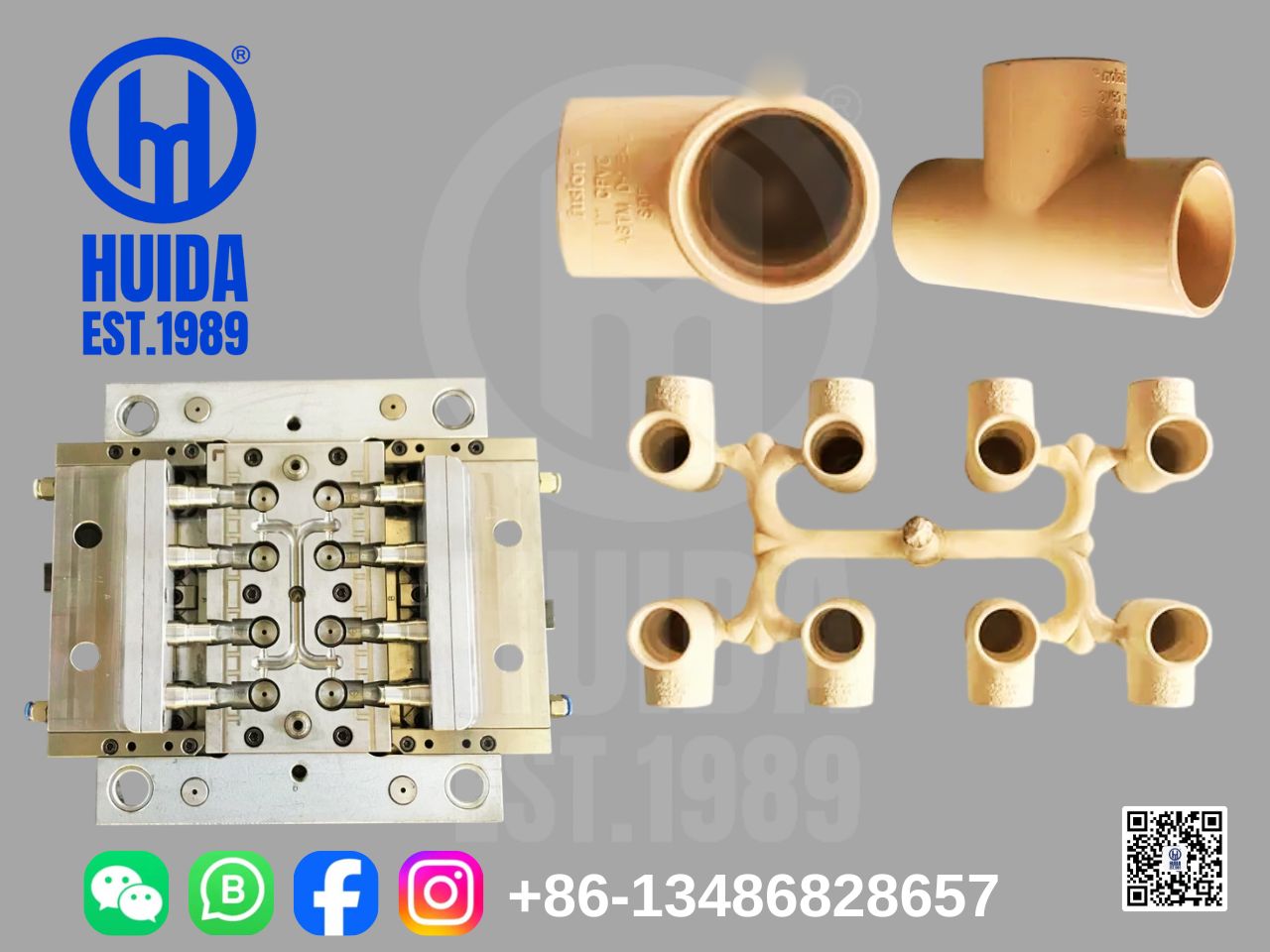 CPVC PLASTIC TEE FITTING MOULD 2