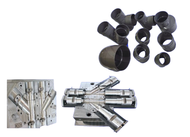 PVC SEWAGE OR DRAINAGE Y TEE PIPE FITTING MOULD