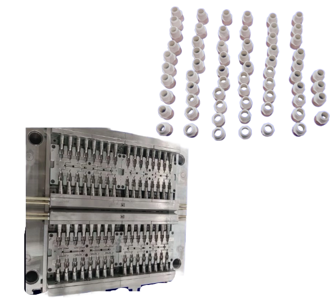 PVC 64 CAVITIES MALE THREAD ADAPTOR MOULD