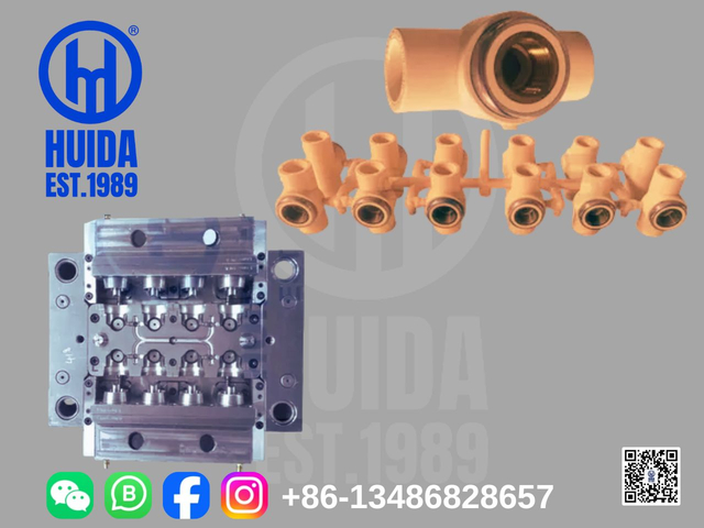 CPVC PIPE FITTING MOULD FEMALE TEE WITH BRASS INSERT
