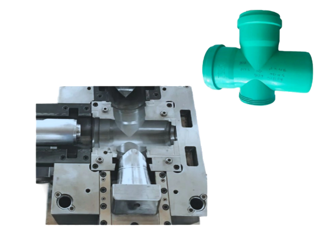 PP FITTING MOULD COLLAPSIBLE TEE WITH INSPECTION DOOR