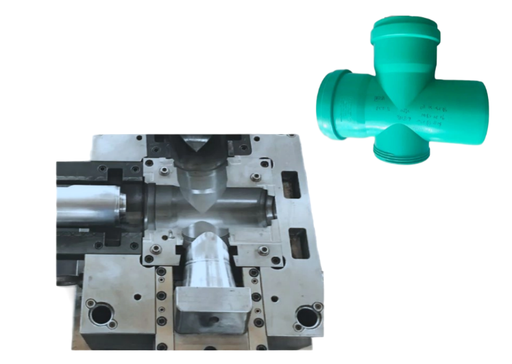 PP FITTING MOULD COLLAPSIBLE TEE WITH INSPECTION DOOR